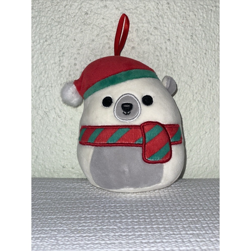 Squishmallows Brooke the Polar‎ Bear Ornament 4.5" Holiday Collection 2022